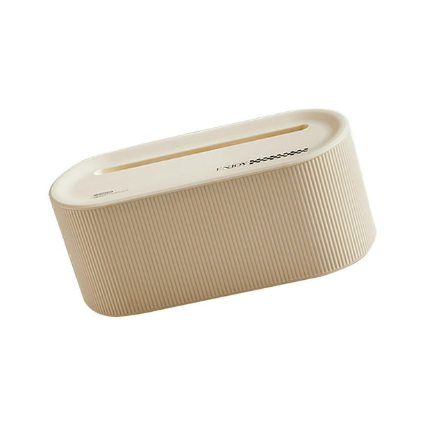 Caja de gestión de cables, protector y tapa para ocultar tomacorrientes, organizador de cables de escritorio para cables de computadora, hogar y oficina. blanco