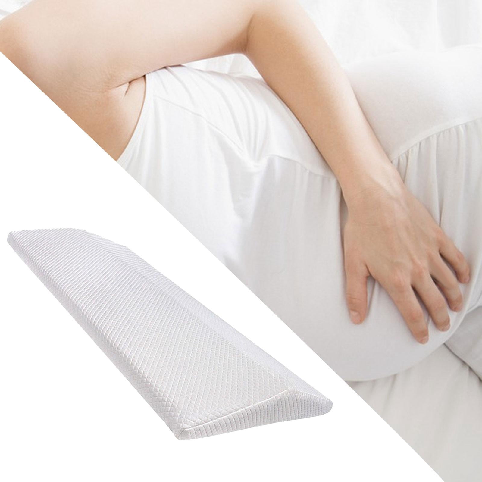 Waist Support Cushion Lower Back Side Sleepers Wedge Bolster, Triangle ,Memory Foam Ergonomic Waist Pillow for Sleeping Bed Woman Knee Rest
