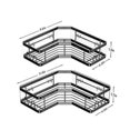 thumbnail image 2 of Wrought Iron Triangle Rack Bathroom Punching-free Storage Rack Bathroom Wall-hung Toiletries Finish, 2 of 5