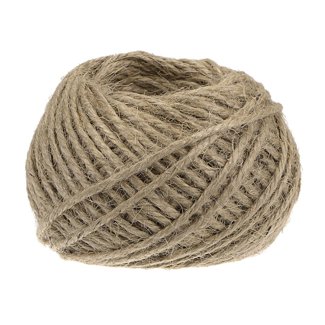 Unique Bargains 82ft Jute Twine 0.04inch 3 Ply Natural String for DIY Crafts Natural