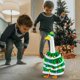 thumbnail image 5 of xihome Disfraz de rbol de Navidad con gorro adornado con cascabeles y pompones de colores para las fiestas navideñas., 5 of 6