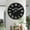 Black, variant on HLR 35.5” Farmhouse Large Shiplap Round Wall Clock with Roman Numeral for Living Room Decor, White