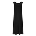 thumbnail image 6 of qolati Summer Dresses for Women 2025 Casual Sleeveless Maxi Sundress Beach Vacation Loose Fit Tank Top Aline Flowy Long Dresses Pockets, 6 of 8