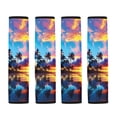 thumbnail image 5 of Chririnla Palm Trees Pattern Seat Belt Cover Pad Soft Soft Touch Car Seat Belt Pads, Skin-Friendly Comfort Compatible with Auto Cars SUV, 5 of 8