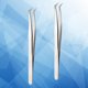 thumbnail image 5 of 2 uds pinzas para injertar pestañas pinzas para extensión de pestañas pinzas para pestañas postizas herramientas de maquillaje plata, 5 of 6