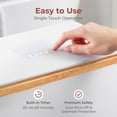 thumbnail image 4 of SereneLife Luxury Rectangle Towel Warmer - Spa & Bathroom Heater with Custom Fragrance, Auto Shut-Off, Fits 2 large Towels, Blankets, Bathrobes, PJ's - Perfect Gift for Him & Her (Natural Wood), 4 of 7