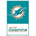 thumbnail image 2 of NFL Miami Dolphins - Logo 21 Canvas Wall Poster, 14.725" x 22.375", 2 of 4