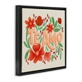 thumbnail image 4 of Stupell Industries Te Amo con Flores Rojas Floral & Botanical Painting Black Floater Framed Art Print Wall Art, 18 x 18, 4 of 10