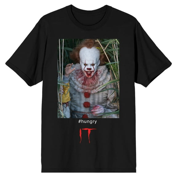 IT Hungry Clown Pennywise Black Tee Shirt-M