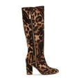 thumbnail image 2 of Louise Et Cie Zenia Genuine Calf Hair Knee High Leopard Print Block Heel Boots (ZEOPARD/BLACK, 6.5), 2 of 6