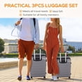 thumbnail image 2 of Aidoly Luggage Sets, 20-24-28 inch, Hard-Shell Suitcases for Teen and Adult, Spinner Wheels, Expandable, Dark Gray, 2 of 7