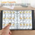 thumbnail image 5 of Celectigo Coin Collection Book — Leather Coin Storage Album with 480 Pockets for 30mm Coins For Collectibles, Medals, Badges, 5 of 10