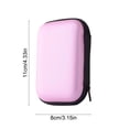 thumbnail image 3 of Yhmxh Hard Drive Carrying Case Storage Organizer Bag, EVA Universal Carry Pouch Electronic Accessories Carrying Case, Portable Shockproof Storage Bag with Mesh Pocket for Earphones, Cables, 3 of 6
