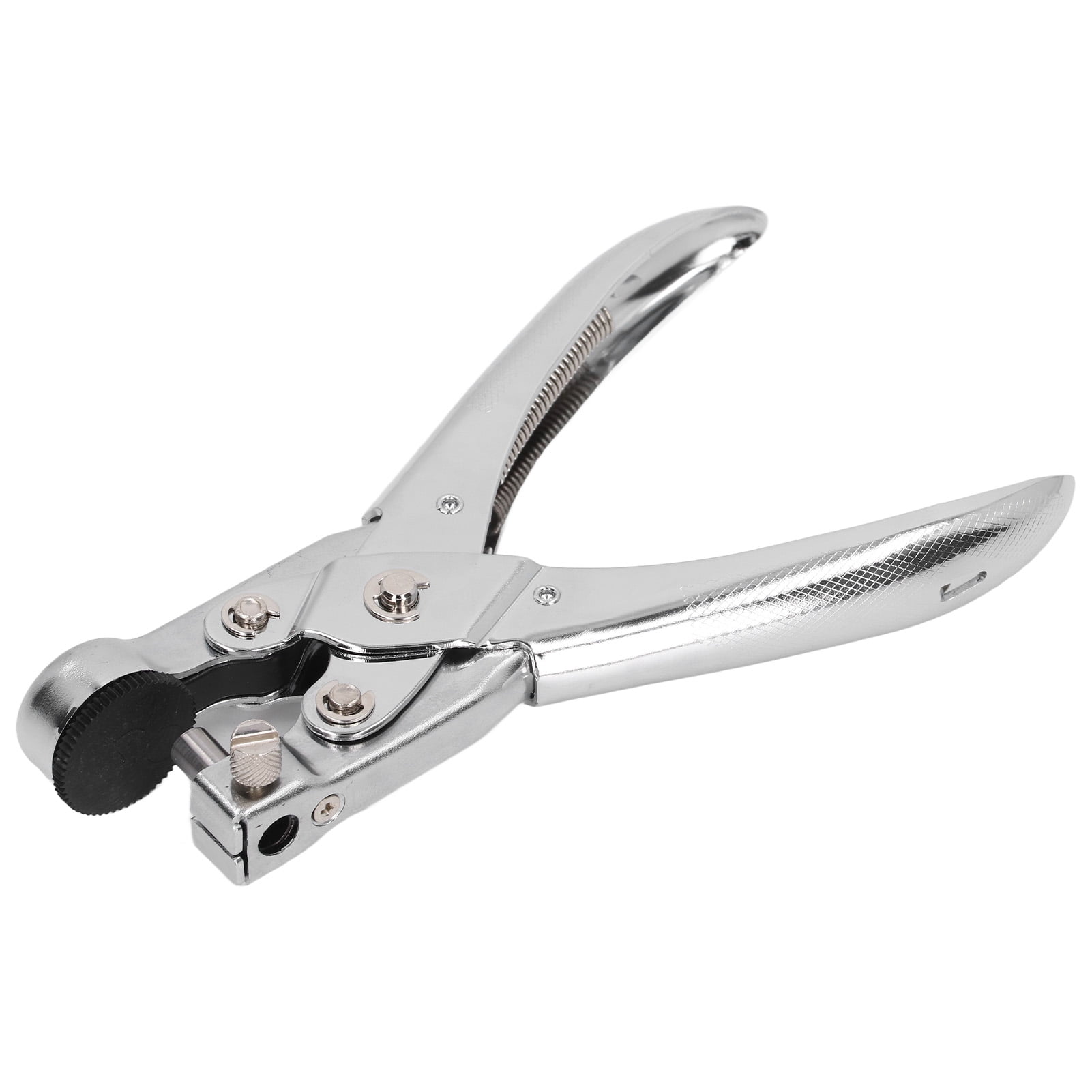 Single Hole Punch, Chromed Metal Single Hole Puncher  For Bag