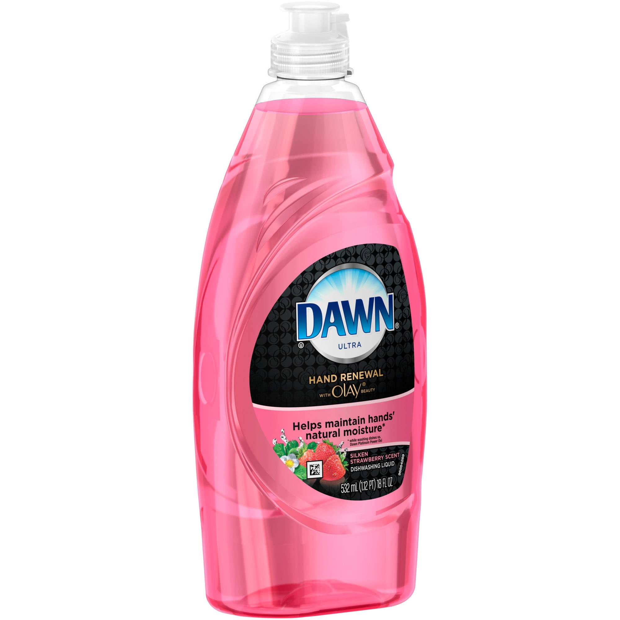 Dawn Hand Renewal with Olay Dishwashing Liquid, Silken Strawberry Scent
