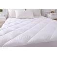 thumbnail image 6 of KASENTEX Quilted Fitted Mattress Pad & Protector with 18 Inches Deep Pockets, 300 TC Cotton Jacquard Fabric Front & Down Alternative Fill, Cozy & Ultra Soft – Hypoallergenic, QUEEN 60x80in., 6 of 7