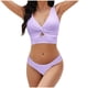 thumbnail image 2 of Acyse 2025 Womens Bikinis Clearance Fashion Juniors Solid Bikini Push-Up Brazilian Swimwear Beachwear Set Swimsuit, 2 of 4