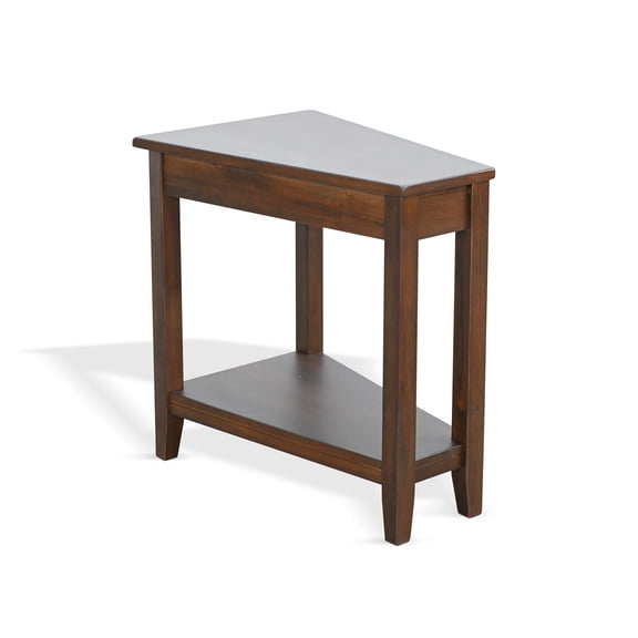 Sunny Designs Coffee Brown Wood Chair Side Table