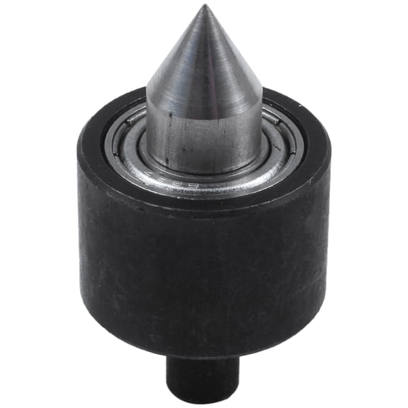 Live Center Head For Lathe Machine Revolving Centre Diy Accessories For Mini Lathe Woodworking,1x Woodworking lathe Center Head,black