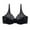 Black, variant on Plus Size Bras for Women Fashion Simple Solid Push Up Wireless Soft Underwear Summer