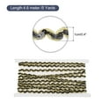 thumbnail image 2 of Uxcell 5 Yards Sequins Beaded Lace Trim 0.4 inch Braid Trim Strip for Crafts, Embellishments, Costume, Black Gold, 2 of 6