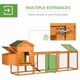 thumbnail image 4 of PawHut 118" Extra Large Chicken Coop with Run, Removable Tray, Orange, 4 of 9