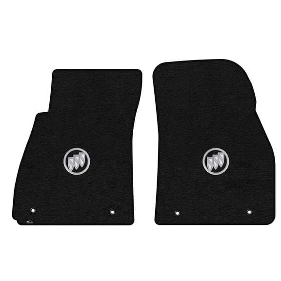 Lloyd Mats Custom Fit Floor Mats for Buick LaCrosse 2010-2016 LogoMat 2Pc Set Charcoal