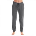 thumbnail image 3 of Trgacdwlo Pajama Pants for Women Baggy Joggers Womens Pajama Bottoms with Pocket Elastic Waist Drawstring Loungwear Women's Sleep Pants Gray XL, 3 of 6