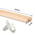 thumbnail image 2 of Bangcool Yoga Stick Wood Natural 2PCS Long Massage Stick Training Stick for Back Posture, 2 of 10