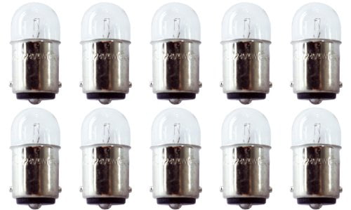 CEC Industries #81 Bulbs G-6 shape 6.5 V Box of 10 6.63 W BA15s Base 