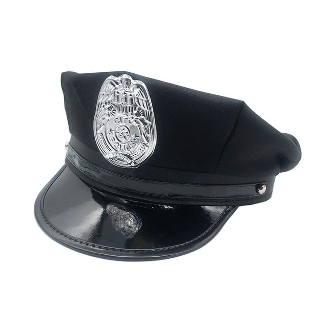 Sombrero de policía perfecl para niños Insignia de águila negra