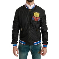 Dolce & Gabbana Black YEAR OF THE PIG Bomber Jacket