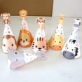 thumbnail image 5 of 6Pcs Animal Birthday Party Hats - Forest Jungle Themed Cone Hats With Lion Tiger Elephant Giraffe Zebra Monkey Designs For Kids’ Birthdays, Baby Showers, Animal Themed, 5 of 5