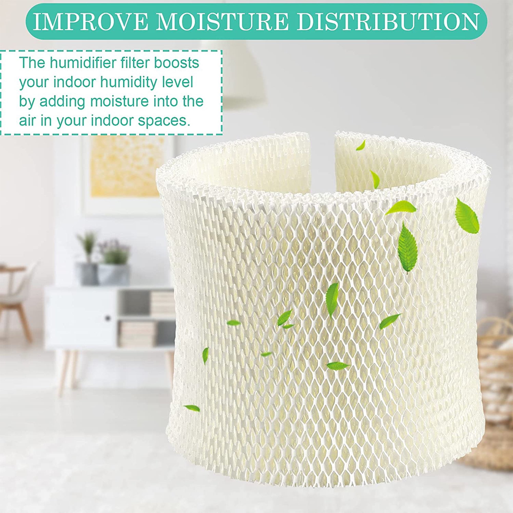 2 Pack MAF2 Humidifier Filters Replacement Wicks Compatible with Essick Air MAF2 Moist AIR MA0800,MA0600,MA0601 & Kenmore 15408,29988, Noma Part #EF2
