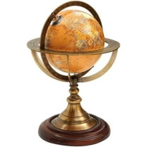 Nautical Brass Armillary Astrolabe Sphere Celestial Tabletop Armillary Antique Vintage World Globe Armillary