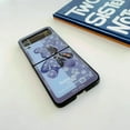 thumbnail image 5 of For Samsung Galaxy Z Flip3 5G Glossy Glass Lovely Bear Shockproof Fold Back Case, 5 of 8