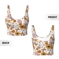 thumbnail image 5 of Lsque Sunflowers And Butterflies Printed Women'S Sports Bra, Compression, Moisture Wicking, High-Impact Sports Bra For Women,Supportive sports bra-Small, 5 of 9