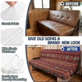 thumbnail image 3 of Psesaysky Split Structure RV Couch Covers Suitable for Camper Camping RV Dinette Cushion Covers Suitable for Sofa Bed, Geometric, 3 of 7