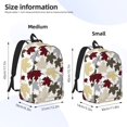 thumbnail image 3 of Rateoe colorful Maple Pattern Canvas College Laptop Backpack,Travel Daypack,Durable Rucksack Travel Notebook Bag School Backpack Book Bag for Men Women-Medium, 3 of 7
