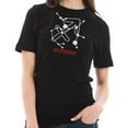 thumbnail image 3 of Oversized Zodiac Sagittarius Sign Graphic Design Short Sleeve Cotton Jersey T-Shirt - Black XL, 3 of 4