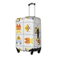 thumbnail image 2 of Kdxio Construction signs Pattern Luggage Cover for Travel,Elastic and Durable,Fits 18-32 Inch,Anti-Scratch Suitcase Protector, 2 of 9
