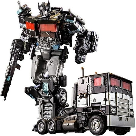 Deformation Alloy Car Robots Manual Assemble Action Figure Desktop Decoration Collectible Model Gifts Limited Edition, Multicolor（Black Optimus Prime Dark Commandere）