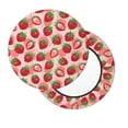 thumbnail image 2 of Fotbe Cute Strawberry Stool Covers Round,Waterproof Round Bar Stool Covers Bar Chair Covers Washable Stool Cushion Slipcover for 12-14 Inch Chair-13 inch, 2 of 7