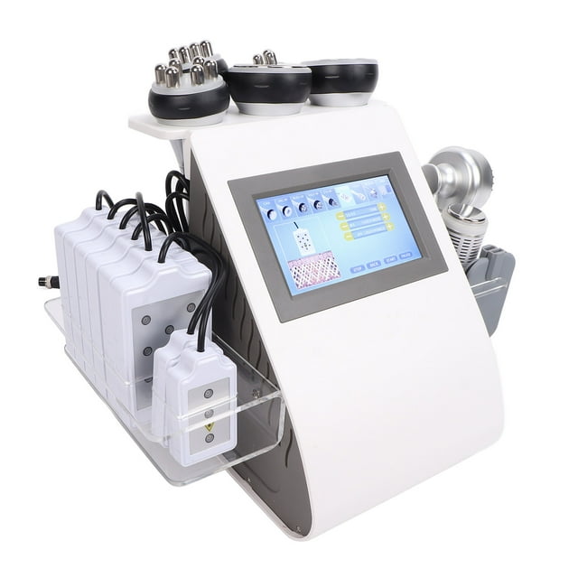 Máquina multifuncional para quemar grasa de 40 000 rpm, reafirmante de la piel, máquina de masaje de belleza RF 9 en 1, enchufe estadounidense de 110 a 240 V