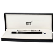 Montblanc Resin and Platinum Coated Pen, Fine, Black Ink