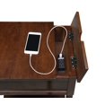 thumbnail image 6 of Convenience Concepts Country Oxford 1 Drawer End Table with Charging Station and Shelf, Espresso, 6 of 8
