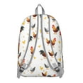thumbnail image 3 of Cute Farm Chicken Backpack for Teens, Waterproof School Bag with Cartoon Egg and Cluck Pattern, 3 of 5