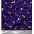 thumbnail image 1 of Soimoi Modal Satin Fabric Circle,Dot & Prawns Ocean Print Fabric by Yard 42 Inch Wide, 1 of 1