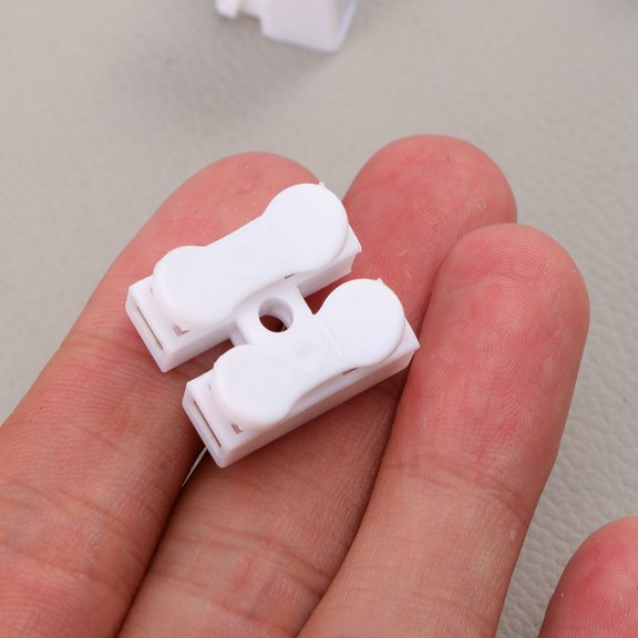 WRITWAA 50Pcs White Wire Connector Universal Terminals Spring Wire Connectors for Electronics and Appliances