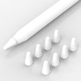 thumbnail image 4 of 8x Estuche de puntas de bolígrafo de silicona para Apple Pencil 1 2 Cubierta protectora (Blanco), 4 of 7